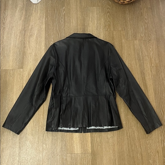 Wilsons Leather Maxima Zip Up Moto Leather Jacket size XL - Picture 3 of 7